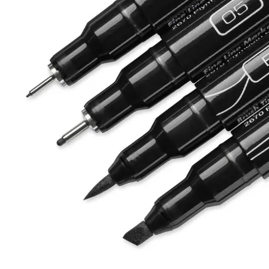 Prismacolor&reg; Premier&reg; 4 Tip Black Marker Set {3}
