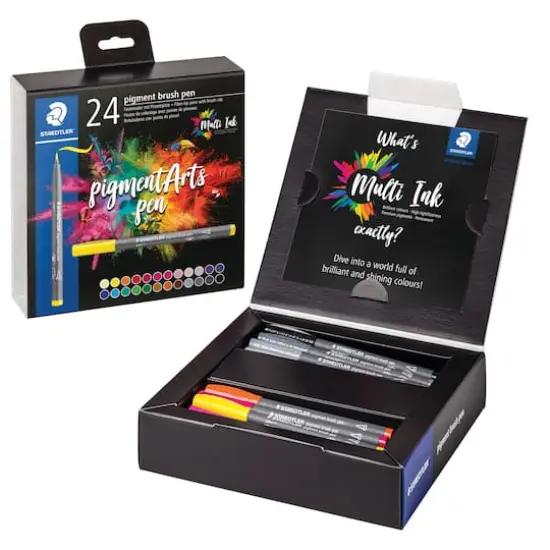 STAEDTLER&reg; Pigments Arts 24 Color Brush Pen Set {3}