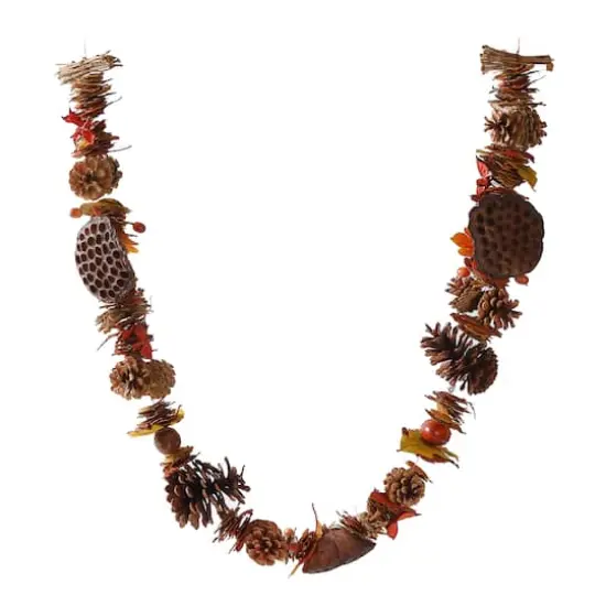 6ft. Pinecone & Lotus Pod Garland by Ashland&reg; {1}