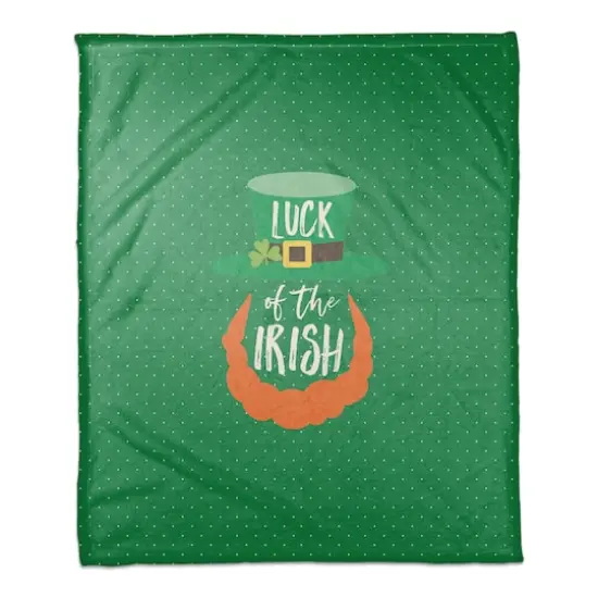 Luck of the Irish Coral Fleece Blanket {1}