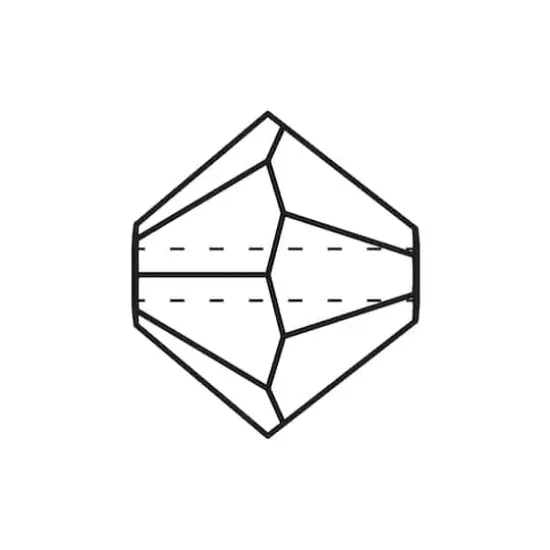 John Bead Preciosa 4mm Czech Crystal Rondelle Beads, 40ct. Black Diamond {9}