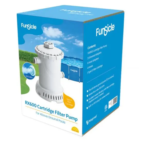 Funsicle RX600 Cartridge Filter Above Ground Pool Pump {4}