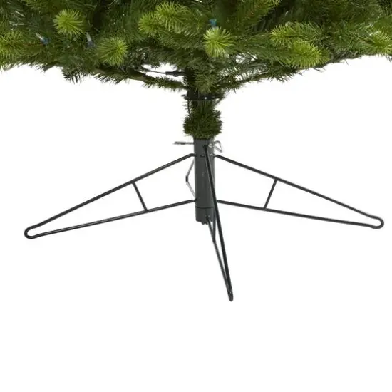 8ft. Pre-Lit Virginia Spruce Artificial Christmas Tree, Warm White LED Lights {7}