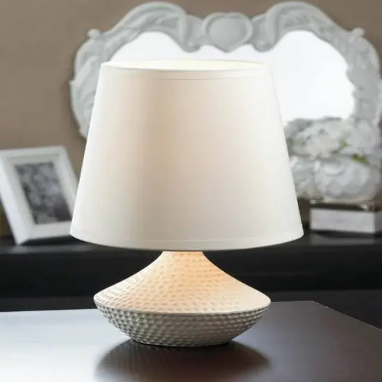 10'' White Table Lamp {4}