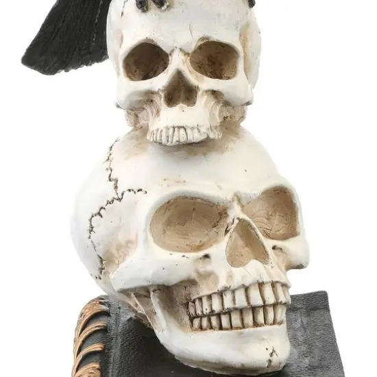 11" Crow & Skulls Halloween D&eacute;cor {4}