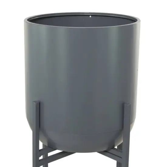 Grey Modern Planter, 13" x 13" x 42" {5}