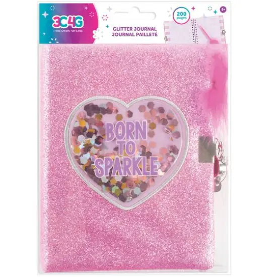 Make It Real 3C4G&reg; Born To Sparkle Glitter Locking Journal {1}