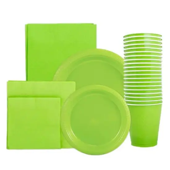 JAM Paper Party Tableware Assortment Pack Lime Green {1}