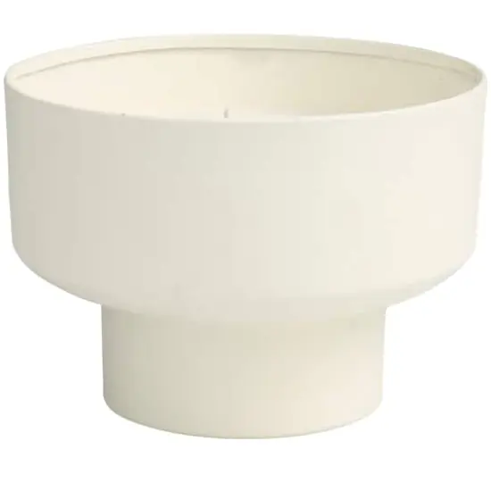 White Wax Cozy Cashmere Scented Candle with Elevated Matte White Container {3}