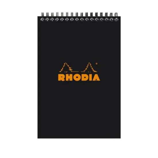 Rhodia&reg; Wire-Bound Black Graph Sketchbook {1}