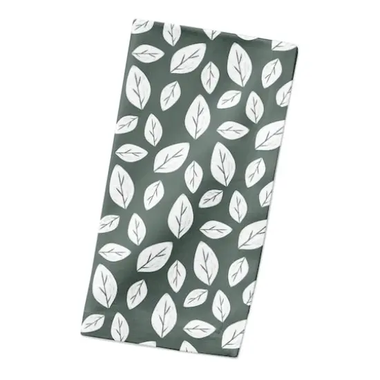 White Leaf Sage 10" x 10" Cotton Twill Napkin {3}