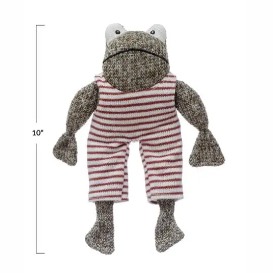 Hello Honey&reg; 10" Cotton Frog in Striped Suit {1}