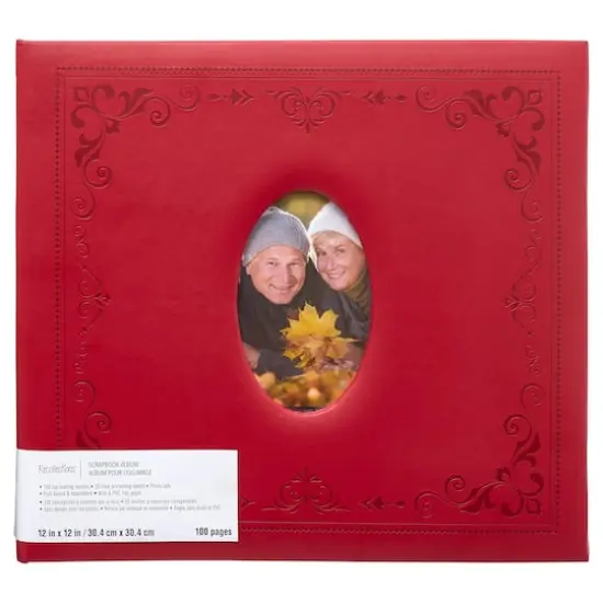 Red Faux Leather Mega Scrapbook by Recollections&reg; {1}