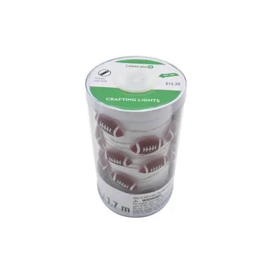 18ct. Warm White LED Football Crafting Lights by Celebrate It&trade; {5}