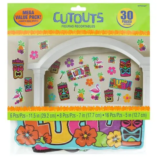 Summer Luau Tiki CutOuts Value Pack {3}