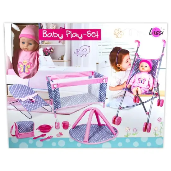 Lissi Dolls 5-Piece Play Set with Baby Doll and Accessories {3}