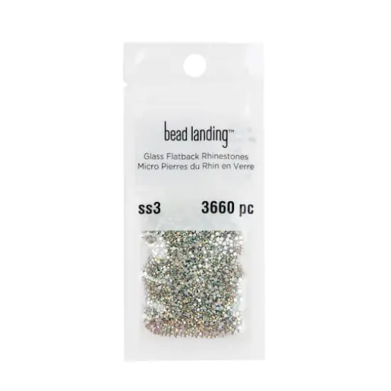 SS3 Glass Flatback Rhinestones by Bead Landing&trade; Aurora Borealis {1}
