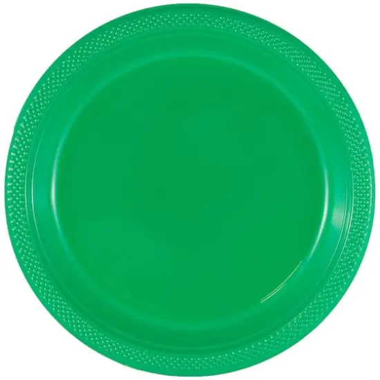 JAM Paper 9" Plastic Party Plates, 20ct. Green {1}