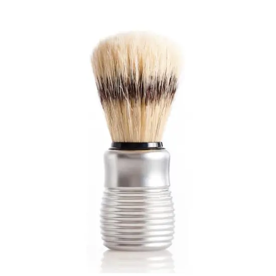 European Soaps Men's Shave Brush with Aluminum Handle {1}