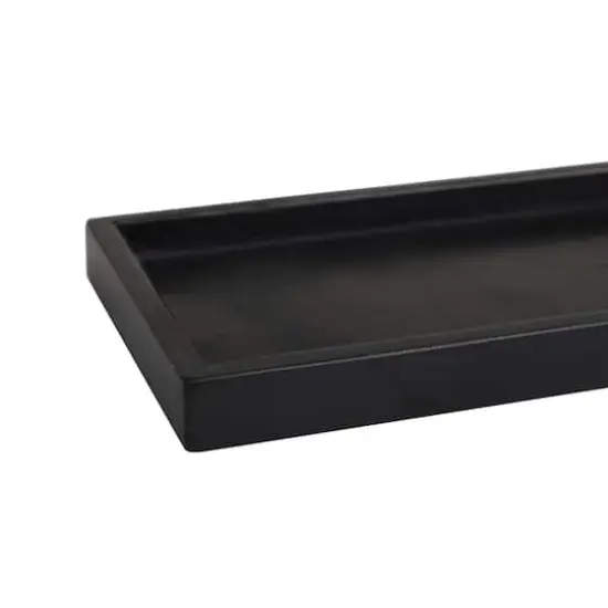 CosmoLiving by Cosmopolitan Marble Tray Set Black {4}