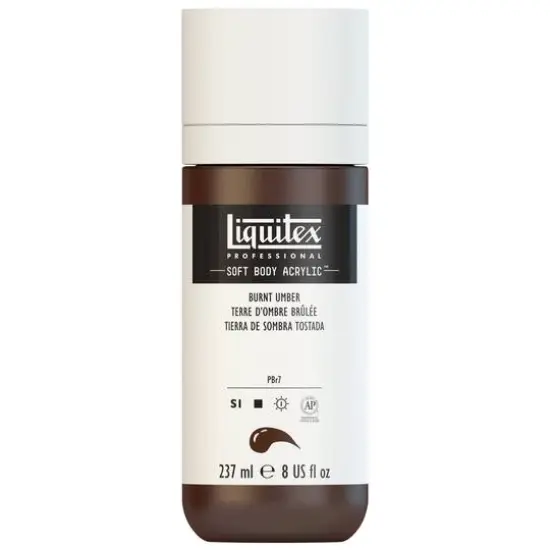 Liquitex&reg; Professional Soft Body Acrylic Color, 8oz. Burnt Umber {1}