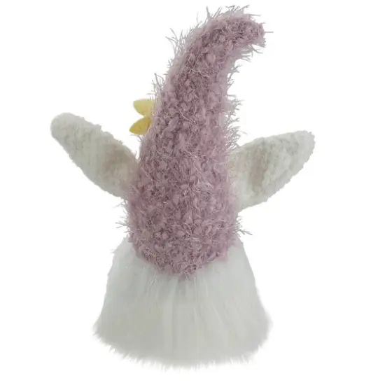 12" Purple & White Easter Bunny Gnome Head Figure {6}