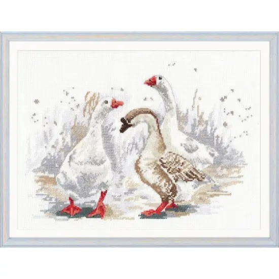 Oven Three Merry Goose Cross Stitch Kit {1}