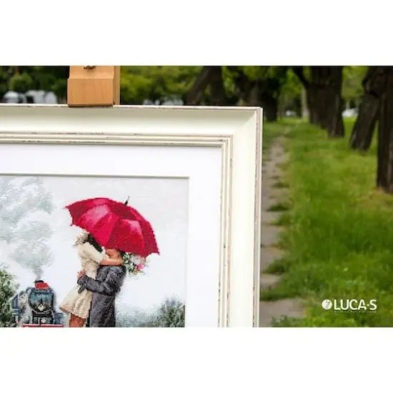 Luca-s Couple On Train Station Counted Cross Stitch Kit {6}