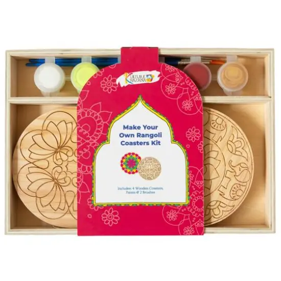 Kulture Khazana Make Your Own Rangoli Coaster Kit {7}