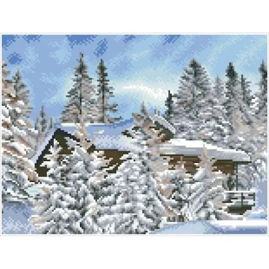 Diamond Dotz&reg; Intermediate Alpine Retreat Diamond Painting Kit {3}