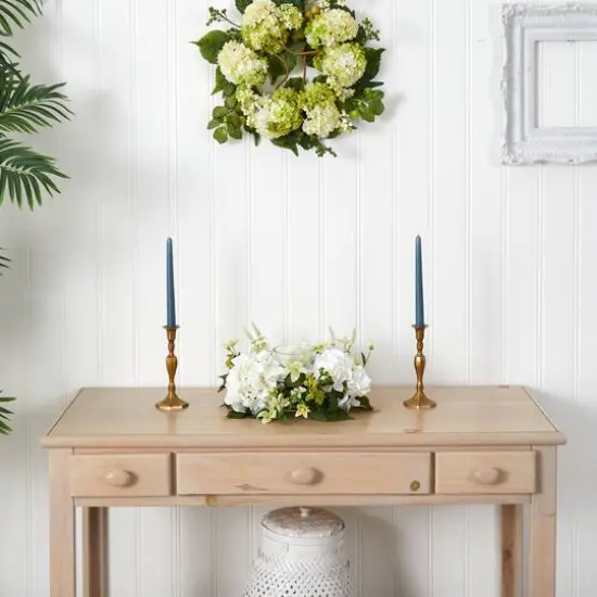 6" Hydrangea Artificial Arrangement Candelabrum {5}