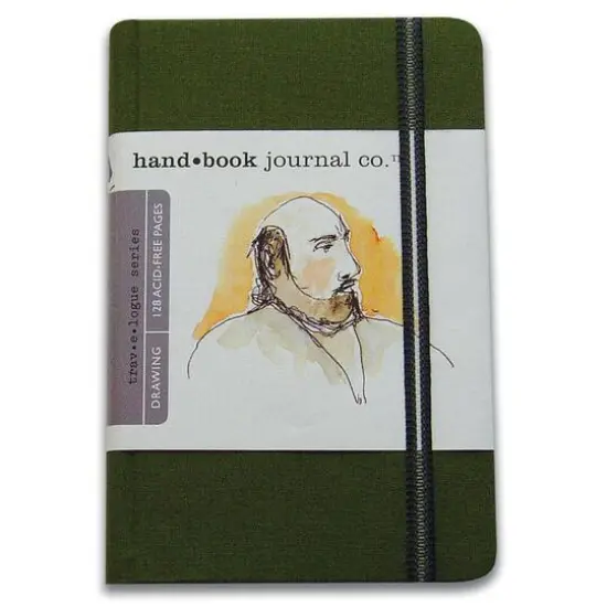 Global Art Travelogue Cadmium Green Drawing Journal {1}