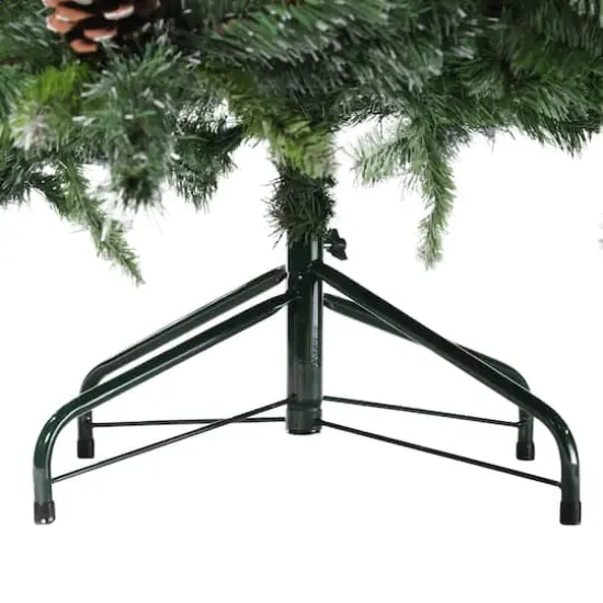 7ft. Unlit Full Snowy Delta Pine Artificial Christmas Tree {9}