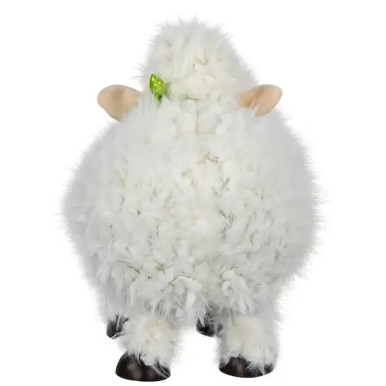 8.25" White Bouncing Sheep Easter Figure {6}