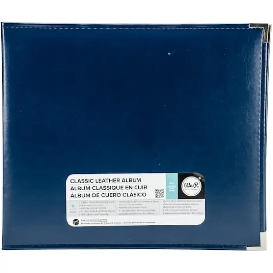 We R Memory Keepers® Classic Leather™ D-Ring Album, 12" x 12" Cobalt {1}