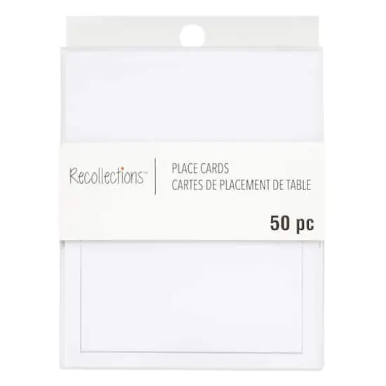 Place Cards by Recollections&trade;, 50ct. Silver {1}