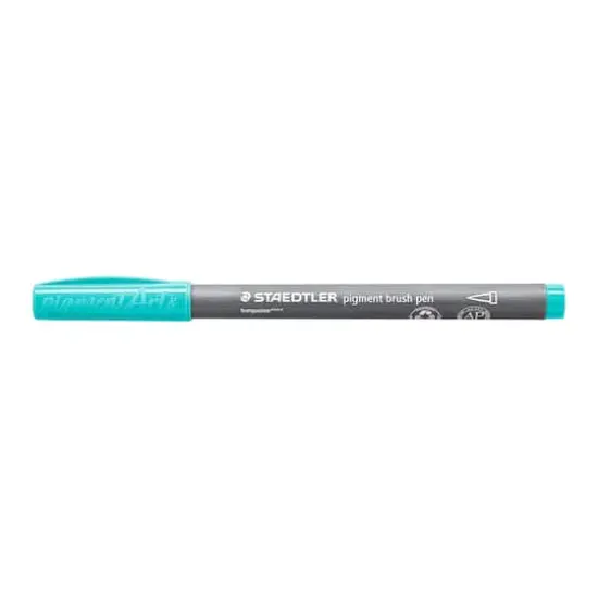 STAEDTLER&reg; Pigments Arts Brush Pen Set Greens and Turquoise {7}
