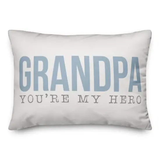 Grandpa You're My Hero Throw Pillow {1}
