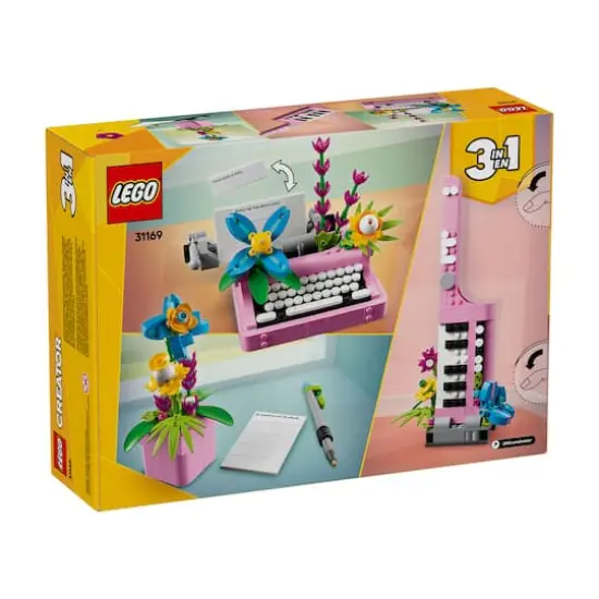 LEGO&reg; Creator&trade; 3in1 Typewriter with Flowers {5}