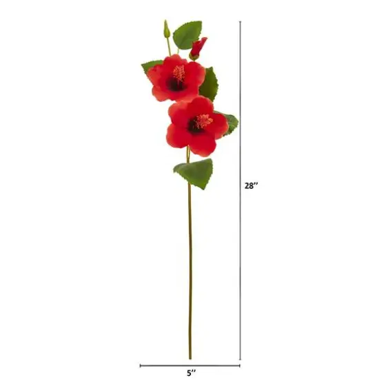 Red Hibiscus Artificial Flower Stems, 12ct. {3}