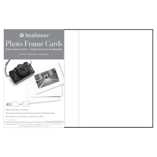 Strathmore&reg; 5" x 7" White Photo Frame Cards & Envelopes {1}
