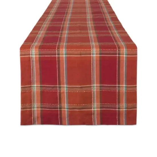 DII&reg; 72" Autumn Spice Plaid Table Runner {1}