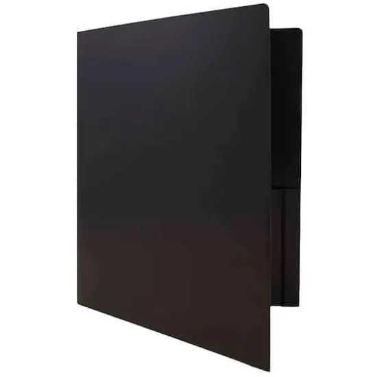 JAM Paper Business Color Heavy Duty Plastic 2-Pocket School Folders, 6ct. {5}