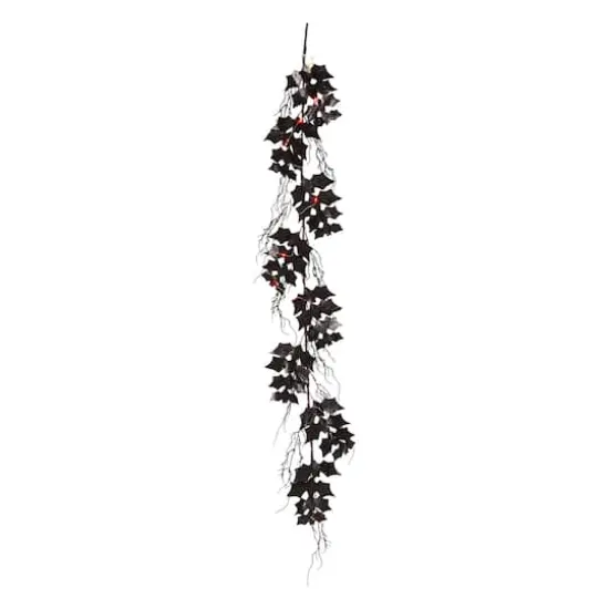 Glitzhome&reg; 6ft. Lighted Halloween Bat Garland {1}