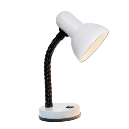 Creekwood Home Essentix 14.25" Metal Desk Lamp White {4}