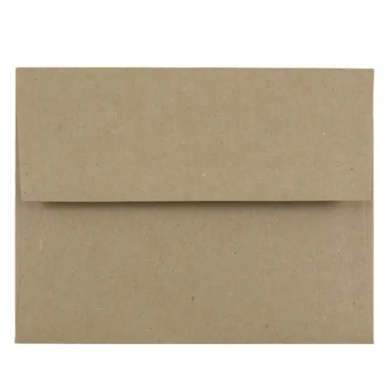 JAM Paper 4.375" x 5.75" Premium Invitation Envelopes, 50ct. Brown Kraft {1}