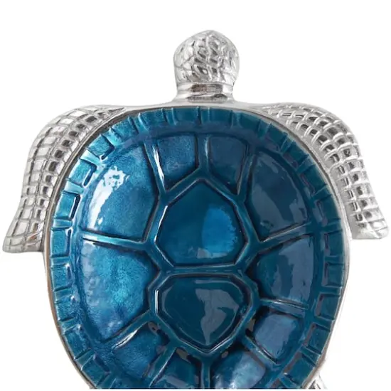 Blue Aluminum Metal Turtle Enameled Decorative Bowls, 2ct. {10}