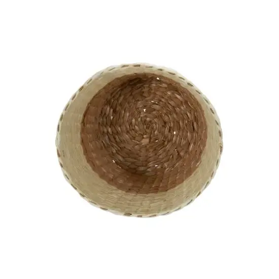 Household Essentials Natural Woven Paper Rope Waste Basket {5}