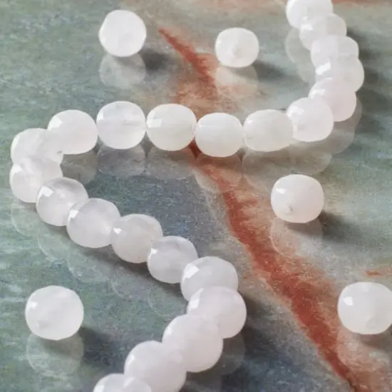 Pink Faceted Rose Quartz Coin Beads, 6mm by Bead Landing™ {3}