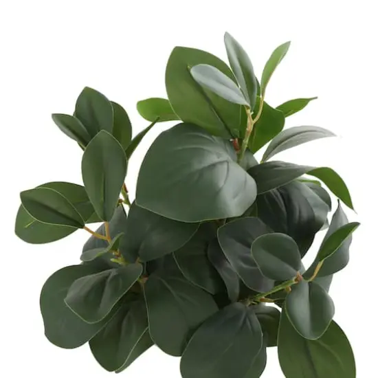 14" Faux Foliage Artificial Plant in White Pot {4}